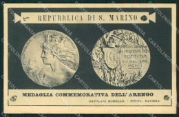 San Marino Medaglia Commemorativa Dell'Arengo Cartolina MQ5631 - Saint-Marin