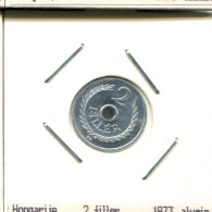 2 FILLER 1973 HUNGARY Coin #AS508.U.A - Hungría