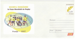IP 2007 - 76 Rugby, WORLD CUP ( France 2007 ) Romania - Stationery - Used - 2007 - Rugby