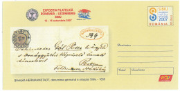 IP 2007 - 79 Philatelic Exhibition, Romania Luxembourg, SIBIU, Classic Cover -  Stationery - Unused - 2007 - Philatelic Exhibitions