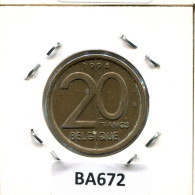 20 FRANCS 1994 FRENCH Text BELGIQUE BELGIUM Pièce #BA672.F.A - 20 Francs