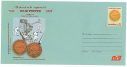 IP 2007 - 47 Iuliu POPPER, Coins Popper, Tara De Foc, Argentina, Romania - Stationery - Unused - 2007 - Polar Explorers & Famous People