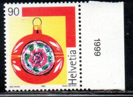 SWITZERLAND SUISSE SCHWEIZ SVIZZERA HELVETIA 1999 CHRISTMAS WRAPPING NATALE NOEL WEIHNACHTEN NAVIDAD 90c MNH - Nuovi