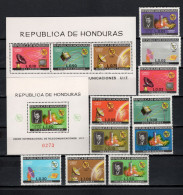 Honduras 1968 Space, ITU Centenary, JFK Kenndy Set Of 10 + 2 S/s MNH - America Del Nord