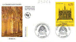 France 2926b Fdc La Châsse Saint-Taurin, Cathédrale D' Evreux - Iglesias Y Catedrales