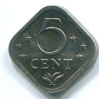 5 CENTS 1980 NIEDERLÄNDISCHE ANTILLEN Nickel Koloniale Münze #S12333.D.A - Antilles Néerlandaises