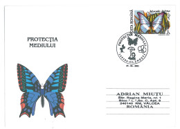 COV 19 - 1715 BUTTERFLY, Environmental Protection, Romania - Cover - Used - 2003 - Papillons