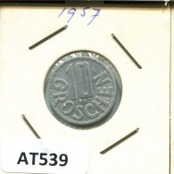 10 GROSCHEN 1957 AUSTRIA Moneda #AT539.E.A - Oostenrijk