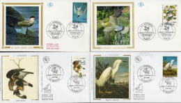 France 2929/32op Fdc J J Audubon, Oiseaux - Other & Unclassified