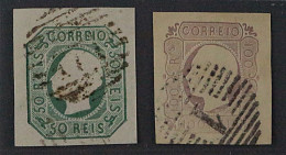 Portugal  15-16,  König Luis 50+100 R., Breitrandige LUXUS_Stücke, KW 240,- € - Unused Stamps