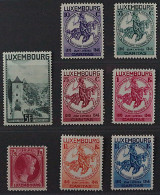 Luxemburg 257-64 ** Jahrgang 1934 Alle Ausgaben Komplett, Postfrisch, KW 211,- € - 1852 Wilhelm III.