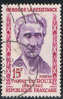 FRANCE : N° 1199 Oblitéré (Héros De La Résistance : Yvonne Le Roux) - PRIX FIXE - - Used Stamps