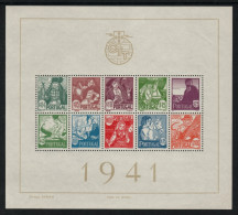 1941, PORTUGAL Bl. 4 ** Block Volkstrachten, Einwandfrei Postfrisch, 300,-€ - Unused Stamps