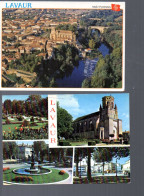 LAVAUR  LOT DE 2 CARTES A4 - Lavaur