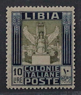 1921, ITALIENISCH LIBYEN 35 ** 10 L. Victoria, Postfrischer Höchstwert, 600,-€ - Libya
