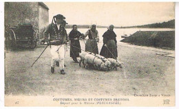 29  DEPART POUR LE MARCHE DE  PLOUGASTEL COCHONS  1929 - Plougastel-Daoulas
