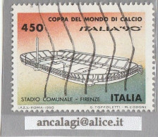 USATI ITALIA 1990 - Ref.0623B "Coppa Del Mondo Di Calcio: STADIO COMUNALE, FIRENZEI" 1 Val. - - 1981-90: Usati