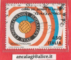 USATI ITALIA 1990 - Ref.0623 "Coppa Del Mondo Di Calcio: CECOSLOVACCHIA" 1 Val. - - 1981-90: Used