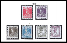 Hungary 1918. Specials - Charles And Zita FULL SET  - Normal MLH - Sonstige & Ohne Zuordnung