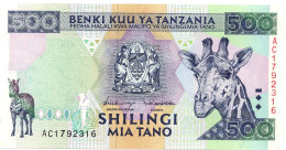 Tanzania 500 Shillings ND 1997 P-30 UNC - Tanzanie