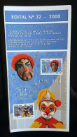 Brochure Brazil Edital 2000 32 Brazil China Without Stamp - Storia Postale