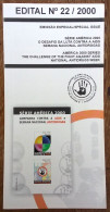 Brochure Brazil Edital 2000 22 Fight Against AIDS Anti-Drug Week Without Stamp - Cartas & Documentos