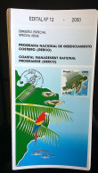 Brochure Brazil Edital 2000 12 Coastal Management Map Turtle Bird Macaw Without Stamp - Covers & Documents