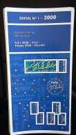 Brochure Brazil Edital 2000 01 Happy New Year Without Stamp - Briefe U. Dokumente