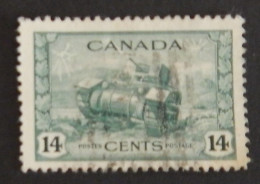 CANADA YT 215 OBLITÉRÉ "CHAR D ASSAUT" ANNÉES 1943/1948 - Usati