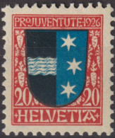 1926 Schweiz / Pro Juventute ** Zum:CH J39, Mi:CH 220, Yt:CH 224, Aargau, Kantonswappen, - Unused Stamps