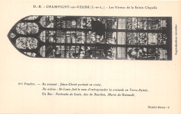 37-CHAMPIGNY SUR VEUDE VITRAUX DE LA SAINTE CHAPELLE-N°LP5026-B/0073 - Champigny-sur-Veude