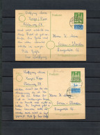 ALLEMAGNE LOT 2 POSTAL STATIONERY - Notausgaben Amerikanische Zone