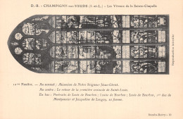 37-CHAMPIGNY SUR VEUDE VITRAUX DE LA SAINTE CHAPELLE-N°LP5026-B/0085 - Champigny-sur-Veude