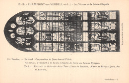 37-CHAMPIGNY SUR VEUDE VITRAUX DE LA SAINTE CHAPELLE-N°LP5026-B/0077 - Champigny-sur-Veude