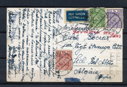 POLOGNE POLSKA CARD FOR ALGERIA - Lettres & Documents