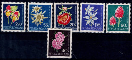ROMANIA 1972 FLOWERS MI No 3023-8 MNH VF!! - Unused Stamps