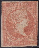 Cuba 1856 Sc 11 Antillas Ed 6 Used Cleaned Cancel Trimmed Margins - Cuba (1874-1898)