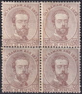 Cuba 1873 Sc 56 Antillas Ed 26 Block MNH** Gum Crazing - Cuba (1874-1898)