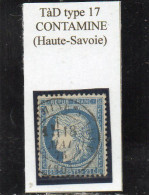 Haute-Savoie - N° 60C Obl Tàd Type 17 Contamine-sur-Arve - 1871-1875 Ceres