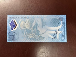 Solomon Islands 40 Dollars 2018 P-37 AUNC+/UNC- - Solomonen