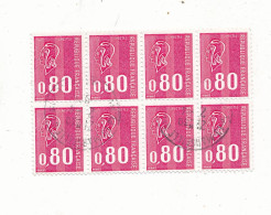 Marianne De Béquet Timbre N°1816  Bloc De 8 Timbres Oblitérés - Oblitérés