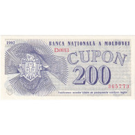Moldavie, 200 Cupon, 1992, KM:2, NEUF - Moldavia