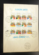 Italia 1993. F.d.c. EUROPA UNITA. Timbrato - Full Sheets