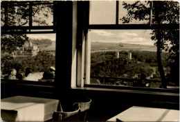 Bad Kösen, Blick Vom Himmelreich Auf Rudelsburg Und Saaleck - Bad Koesen