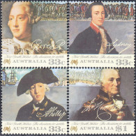 AUSTRALIA 1986, 200 YEARS Of The SETTLEMENT Of AUSTRALIA, COMPLETE MNH SERIES With GOOD QUALITY, *** - Ungebraucht