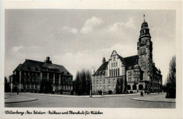 Wittenberge, Rathaus Mit Oberschule Für Mädchen - Wittenberge