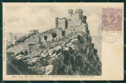 San Marino RIFILATA TRACCE UMIDO Cartolina MQ5534 - Saint-Marin