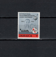 Jamaica 1965 Space, ITU Centenary Stamp MNH - Nordamerika