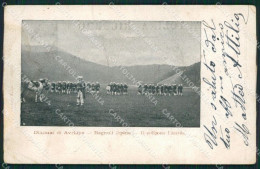 Avellino Bagnoli Irpino Militari PIEGHE Cartolina QZ3300 - Avellino