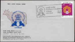 Inde 1990 Y&T 870. Oblitération Institut Indien De Recherche Vétérinaire, Vache - Vaches